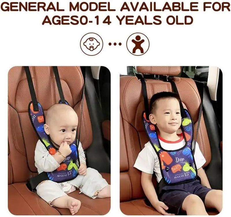 Seatbelt Adjuster Seat Belt Cushion for Kids, Child Seat Belt Adjuster and Pillow, Toddler Travel Car Seat Belt Cover Seatbelt Pillow Pad, Car Pillow Safety Shoulder Belt Positioner Clip