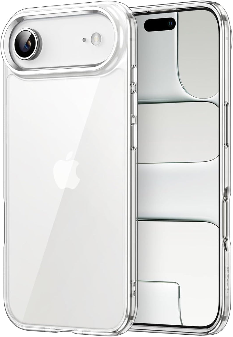 JETech Case for iPhone Air, Non-Yellowing Shockproof Phone Bumper Cover, Anti-Scratch Clear Back, 6.5-Inch Display (Clear) - Clear