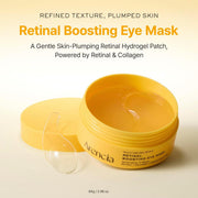 Retinal Boosting Eye Mask, Hydrogel Under Eye Patches with Peptides for Dark Circles, Puffiness, Fine Lines, 60 Patches