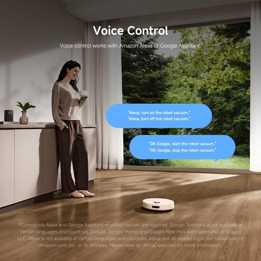 Xiaomi Robot Vacuum H40, 10000Pa powerful suction, LDS Navigation, Smart Mapping, Anti-tangle brush, Auto Dust Emptying, 180min Runtime, Works with Xiaomi Home App, Voice Control – image 17