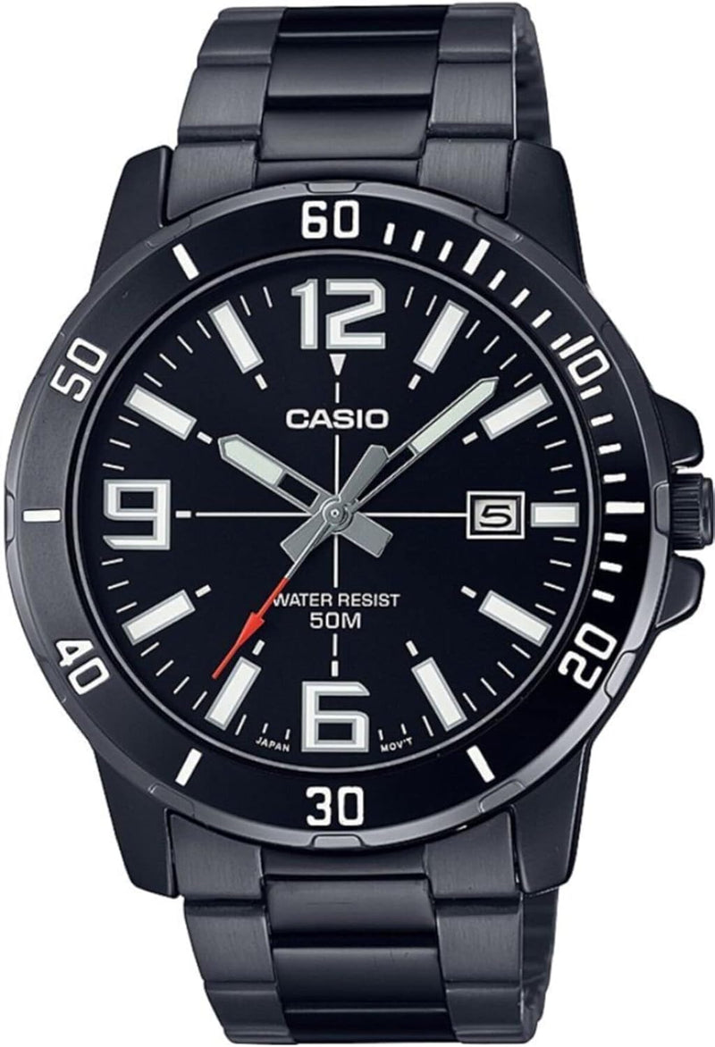 Men's Watch - MTP-VD01B-1BVUDF Black Dial, Black Band