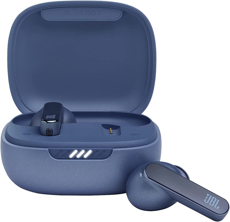 JBL Live Pro 2 True Wireless Noise Cancelling Earbuds, JBL Signature Sound, Smart Ambient, 40H Battery, 6 Microphones, Oval Tube, Multi-Point Connection, IPX5 Water Resistant - Black, JBLLIVEPRO2BLK
