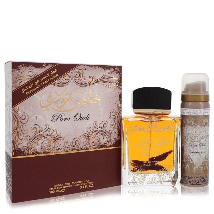 Lattafa Pure Oudi Eau De Parfum For Unisex,100 ml with Deodorant 50 ml
