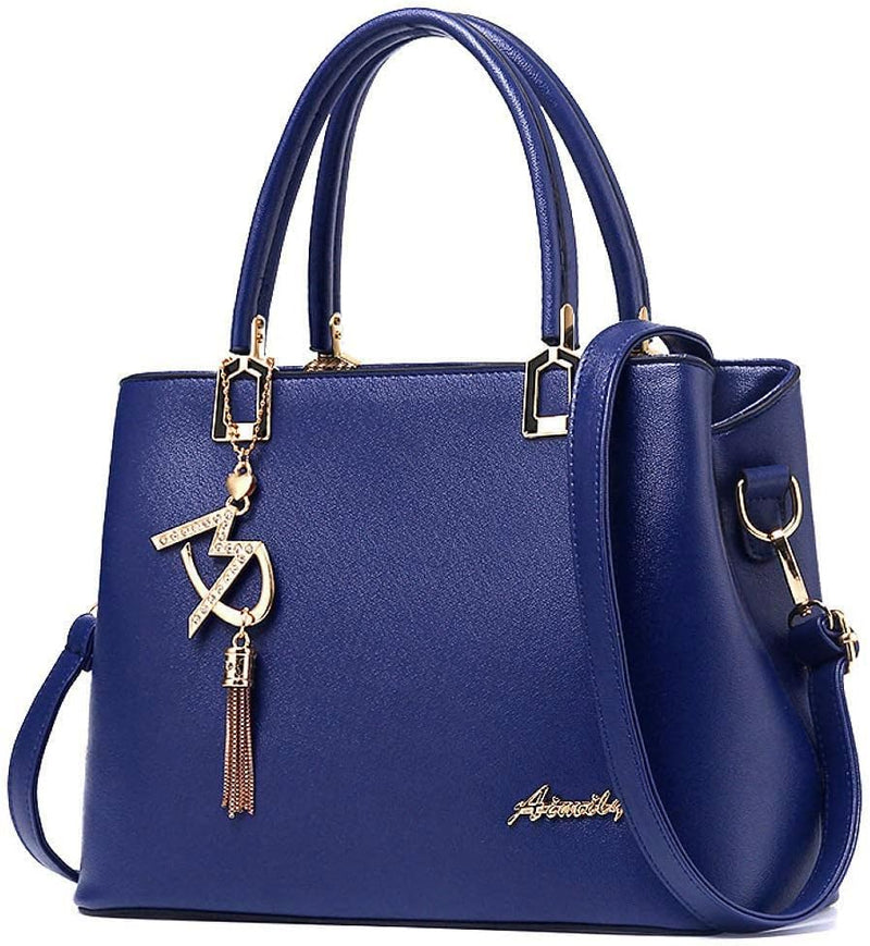 Womens Purses and Handbags Shoulder Bags Ladies Designer Top Handle Satchel Tote Bag - Blue