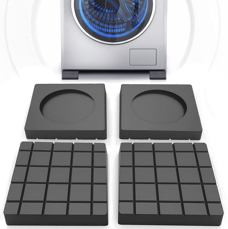 Washer Anti Vibration Pads, 4 Pcs Rubber Shockproof No Water Washing Machine Feet Pads, Non Slip Anti-Walking Anti-Deformation Washing Machine Feet Pads, Suitable for Dryers Or Appliances Etc