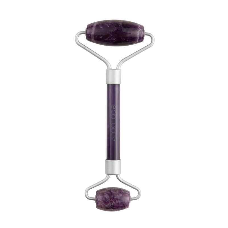 EcoTools Amethyst Facial Roller, Face Roller and Massager, Skincare and Sculpting Tool, Reduces Under Eye Puffiness and Dark Circles, Purple, 1 Count