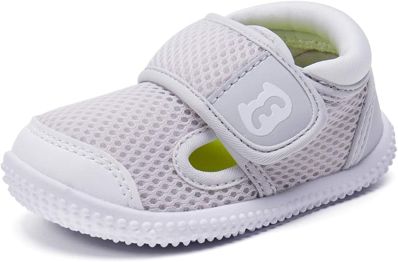 Baby Shoes Boy Girl Infant Sneakers Non-Slip First Walkers 6 9 12 18 24 Months - 4-grey