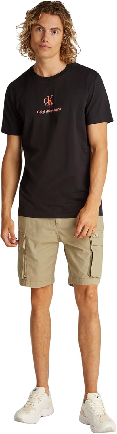 Calvin Klein Mens SHADOW LOGO TEE T-Shirts