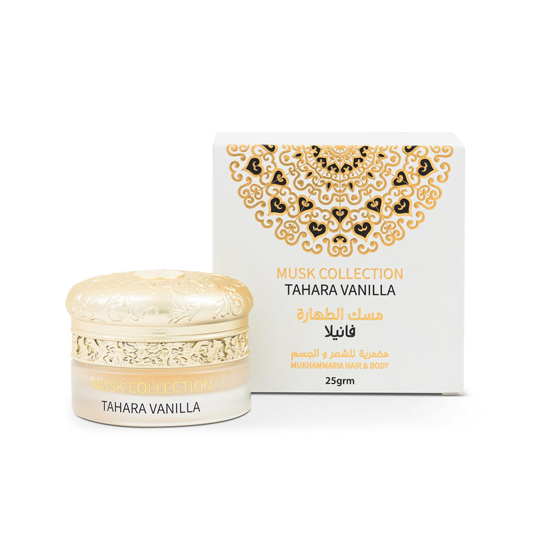 Gulf Orchid Musk Collection Musk Al Tahara Vanilla Perfume Mukhammaria Muhammaria for Body and Hair 25g For Men and Women