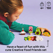 LEGO Classic Creative Food Friends Playset, Creative Role-Play Toy for Boys and Girls, Assorted Bricks to Build a Cupcake, Ice Cream, Avocado & Taco, Building Set for Kids Aged 4 and Over 11039