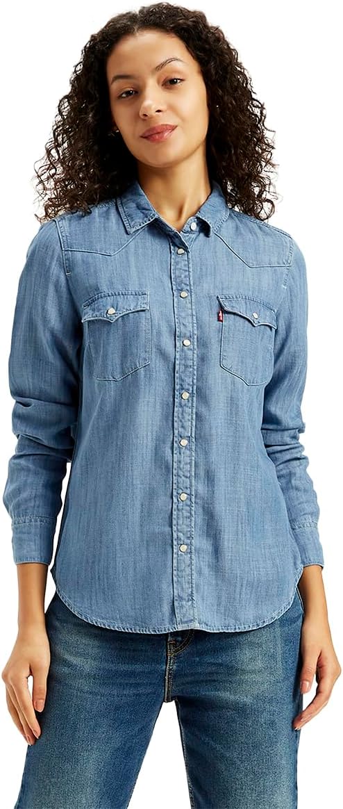 Womens Bng Anne Modern Wst Shir Shirt - Dusty Blue