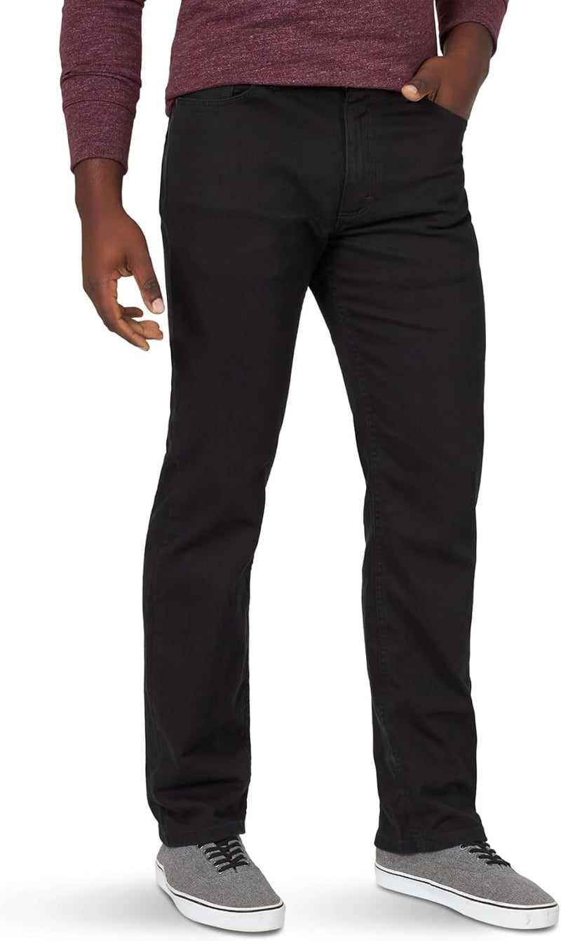 Wrangler Mens Classic 5-pocket Regular Fit Cotton Jean jeans - Black Flex