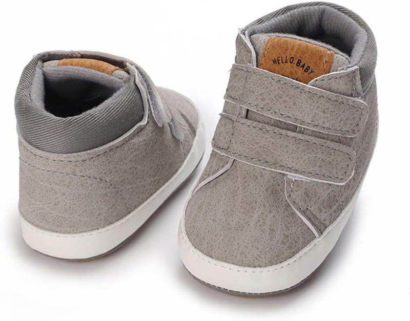 E-FAK Baby Shoes Boys Girls Infant Sneakers Non-Slip Rubber Sole Toddler Crib First Walker Shoes