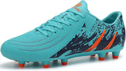 Soccer Shoes for Boys Girls Cleats FG sole Kids Athletic Football Shoes Youth Football Cleats Outdoor & Indoor Lightweight, Running & Training - Moon Orange