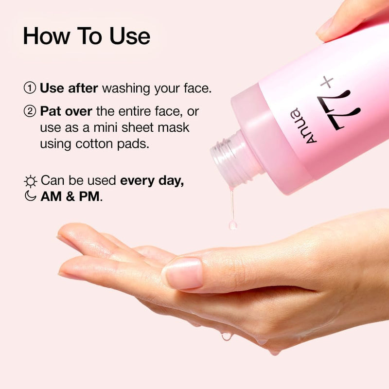 Peach 77 Niacin Essence Toner, Facial Toner for Glass Skin, Niacinamide, Panthenol, Ceramides, Korean Skin Care, Facial Toner for Glass Skin, 250ml/8.45 fl.oz.