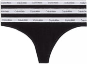 Womens 3 Pack Thong Low-rise 000qd5209e 3 Pack Thong (Low-Rise) (pack of 3) - BLACK