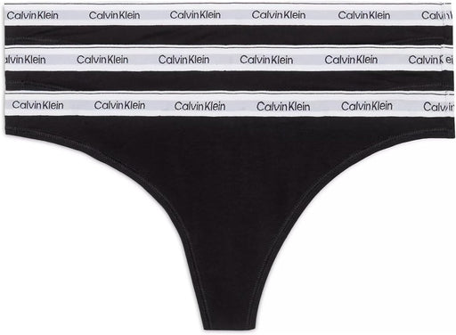 Womens 3 Pack Thong Low-rise 000qd5209e 3 Pack Thong (Low-Rise) (pack of 3) - BLACK