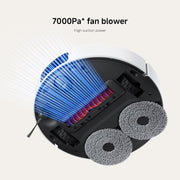 Xiaomi Robot Vacuum X20 Pro with 7000Pa Suction power, Auto Mop washing, Hot air drying, Auto dust collection, Carpet Detection, LDS, 160min Runtime, App & Voice Control, White