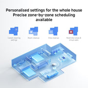 Xiaomi Robot Vacuum S40 Smart Laser Navigation Robot Mop, Powerful 10000 Pa Suction for Pet Hair, Carpets & Hard Floors