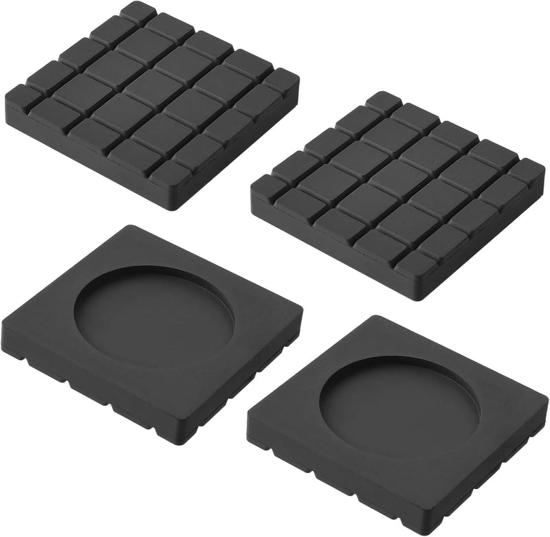 Anti-Vibration Pads, 4 Pcs Shock Absorption Washer Dryer Pedestals Base Foot Pads Universal Anti Slip Rubber Mat for Stops Noise & Moving