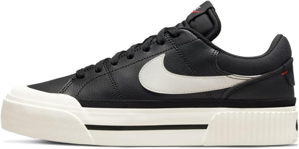 Court Legacy Lift womens LACED SHOES - black / black