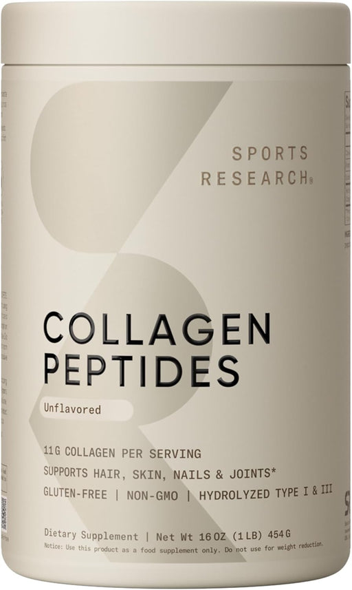 Grass-Fed, Certified Paleo Friendly, Non-GMO and Gluten-Free Unflavored Collagen Peptides Powder (16 oz) pack may vary