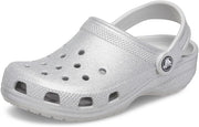 Unisex Adult 10001-411 Classic Clog - Silver Glitter