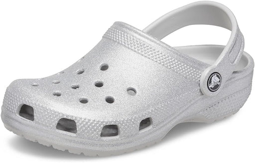 Unisex Adult 10001-411 Classic Clog - Silver Glitter