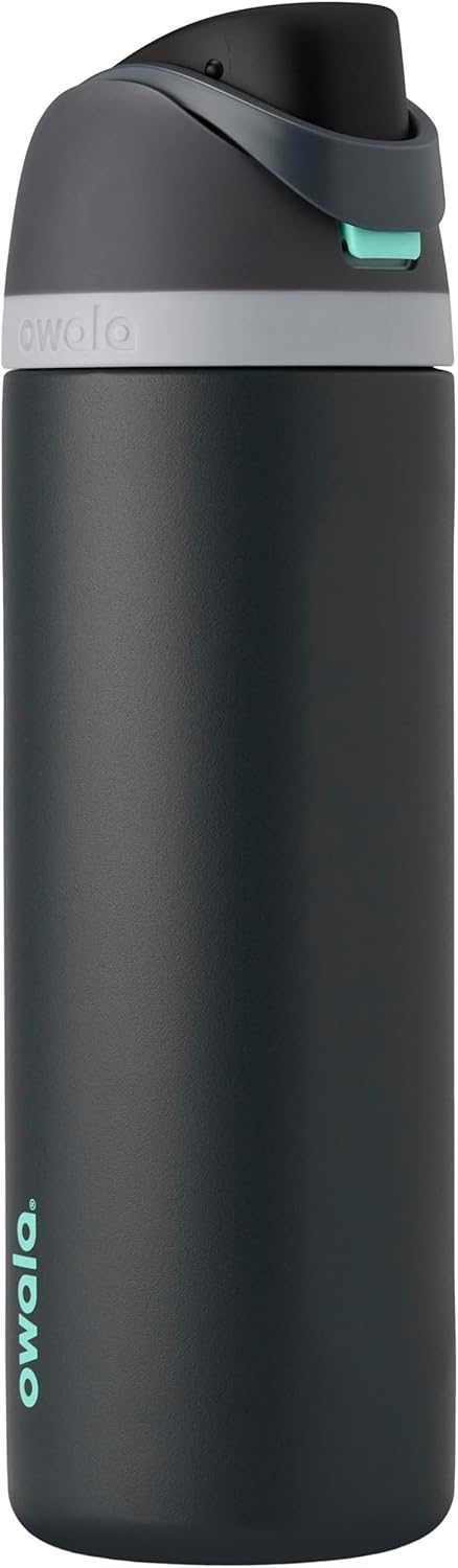 FreeSip - Stainless Steel - 24-oz. - Grey/Teal (Foggy Tide) (Amazon) (A7) - 24 Ounces Foggy Tide