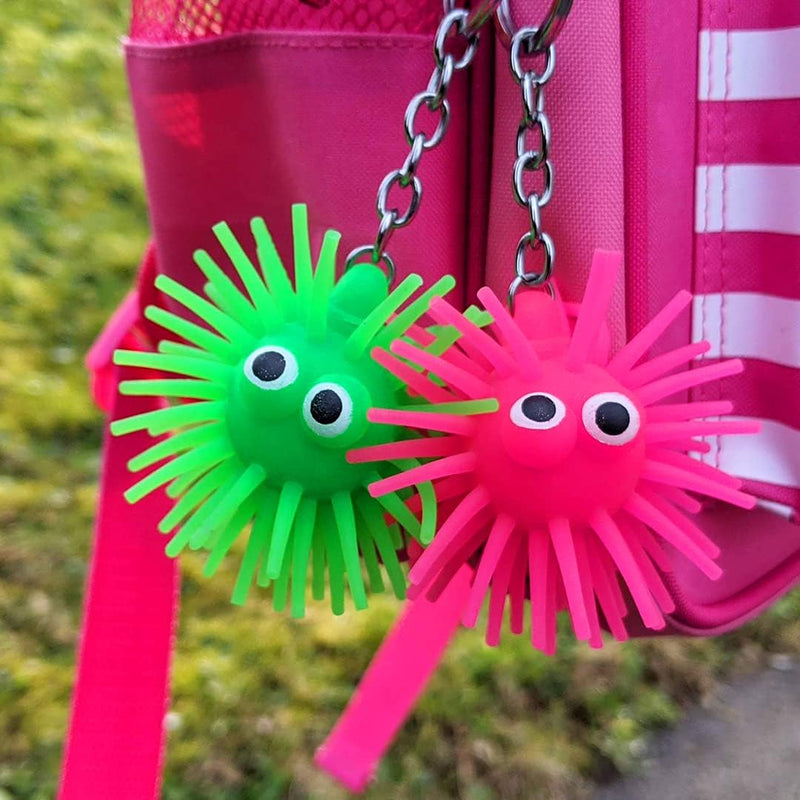 Tinc Unisex Kids Fuzzy Guy Keyring Novelty Character Light Up Keyring - Pink