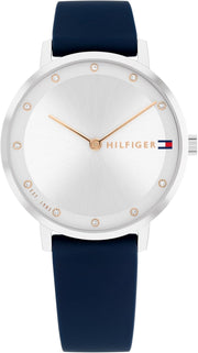 Women's Blue Dial Stainless - Navy / Silver White