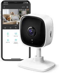 Tapo TP-Link Indoor Security Camera for Baby Monitor, Dog Camera w/Motion Detection, 2-Way Audio Siren, Night Vision, Cloud & SD Card Storage(Up to 128 GB), Works w/Alexa & Google Home (C100)