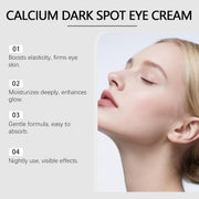 Calcium Dark Spot Erasing Eye Cream, Collagen Niacinamide Under Eye Cream for Dark Circles, Puffiness & Fine Lines, Anti Wrinkle Firming & Hydrating Eye Cream for Brighter-15g