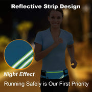 Running Pouch Belt Waist Pack Bag,Workout Fanny Pack,Bounce Free Jogging Pocket BeltTravelling Money Cell Phone Holder for Running Accessories, Blue, One Size