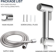 JOMOO Shattaf, Copper Alloy Bidet Sprayer for Toilet, Handheld Bidet Shower with 47inch Bidet Hose and Holder for Muslim Shower and Personal Hygiene