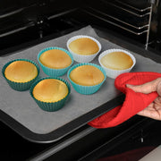 Reusable Baking Cups Silicone Cupcake Liners 34 Pack Muffin Liners Nostick Cake Molds Bento Lunch Box Dividers