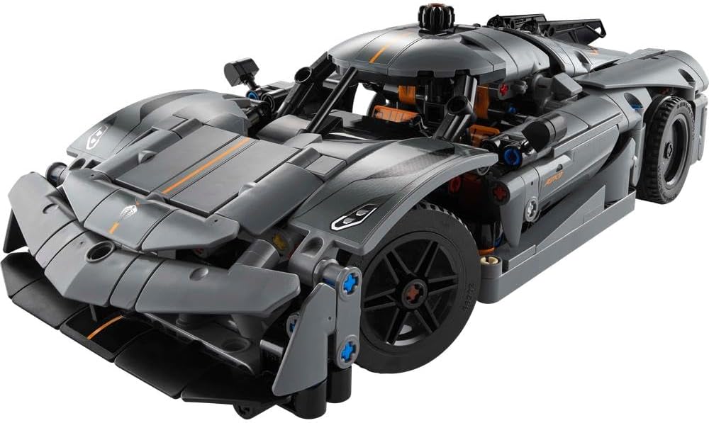 Technic Koenigsegg Jesko Absolut Grey Hypercar, Race Car Building Toy Set for Boys, Girls & Kids Aged 10 Plus, Buildable Vehicle Model Kit, Introduction to Engineering, Birthday Gift Idea 42173 – image 7