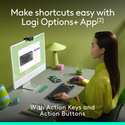 Logitech POP ICON COMBO, Bluetooth keyboard and mouse combo, comfortable typing, programmable keys and buttons, quiet clicks, Easy-Switch up to 3 devices - Graphite