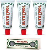Euthymol THREE PACKS of Euthymol Original Toothpaste Personal Care - 75 ml (3er Pack) + 1 Squeezer