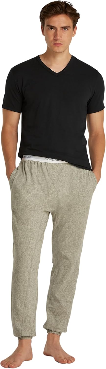Calvin Klein Mens S/S V NECK 3PK Underwear Tops