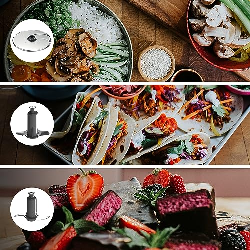 KENWOOD 2-in-1 Food Processor + Chopper 650W with 360° EXPRESS SERVE for Limitless Slicing/Grating, Powerful Versatility, Ultra Compact - Ready to Go in Your Kitchen Drawer FDP22.130GY Grey/Clear