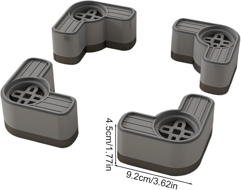 Washing Machine Feet Pads, Portable Washing Machine Vibration Pads, Washer Dryer Pedestal For Washing Machine, Anti Vibration Pads, Noise Reduction Appliance Accessories For Apartment Use