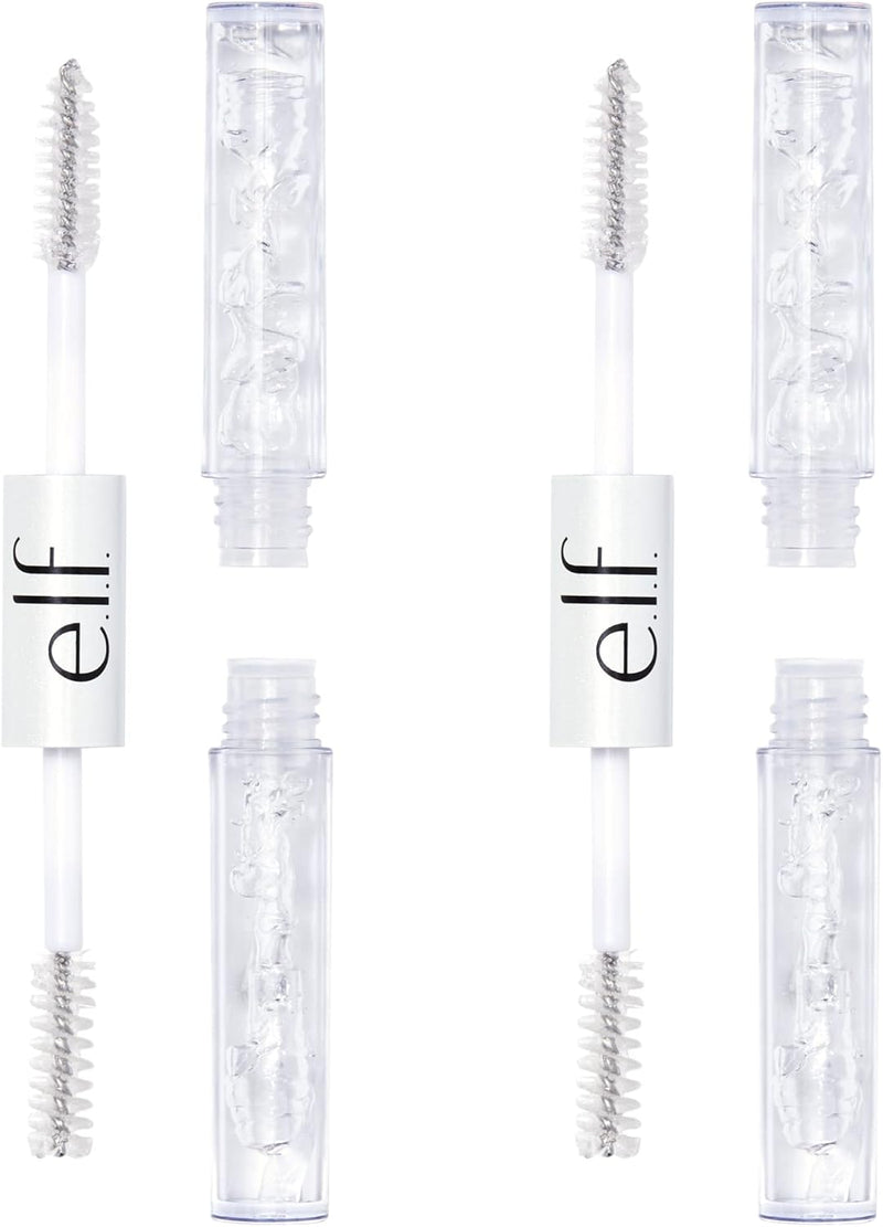 Clear Lash & Brow Mascara 2-Pack, Conditioning Clear Brow & Lash Gel For Grooming, Defining & Separating, Long-Lasting, Vegan & Cruelty-Free - 0.08 ml (Pack of 2)