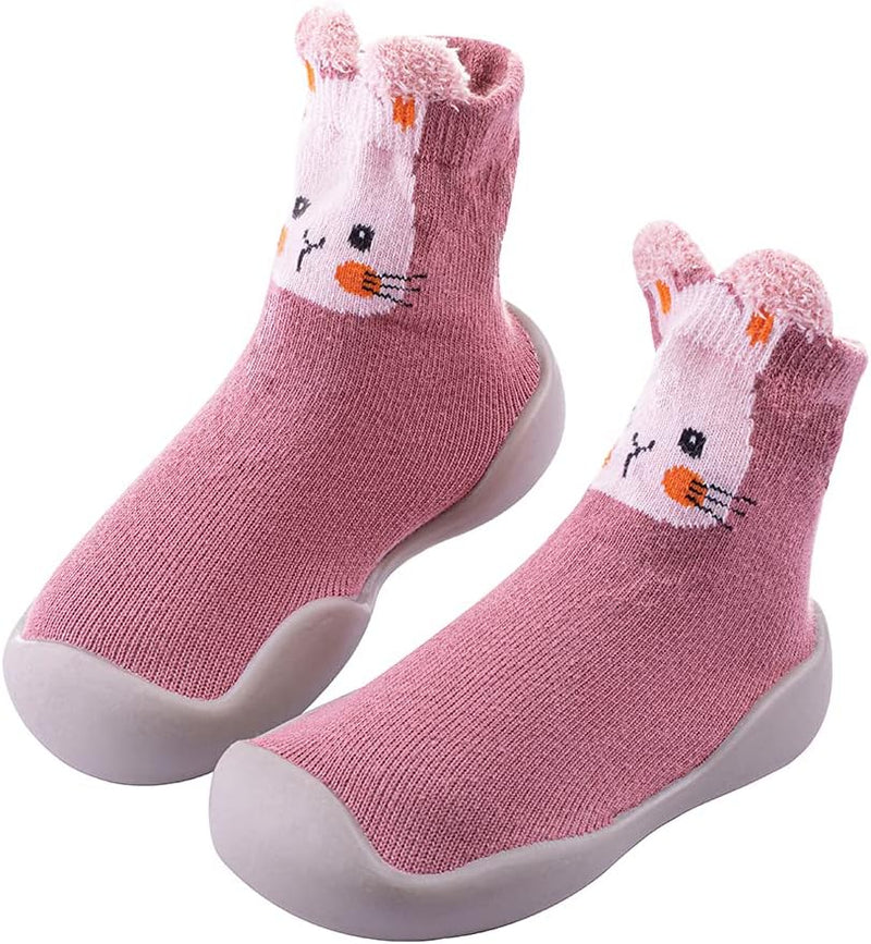 Baby Toddler Non-Skid Sock Shoes Indoor Slipper Breathable Cotton Mesh Lightweight Sole Infant Boy Girls Kids Children