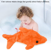 Baby Cute Cartoon Dolphin Bathing Swimming Pool Float Toy Water Play Toys (Orange)