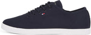 CANVAS LACE UP SNEAKER womens Sneakers - Space Blue