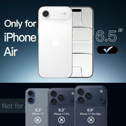 JETech Case for iPhone Air, Non-Yellowing Shockproof Phone Bumper Cover, Anti-Scratch Clear Back, 6.5-Inch Display (Clear) - Clear