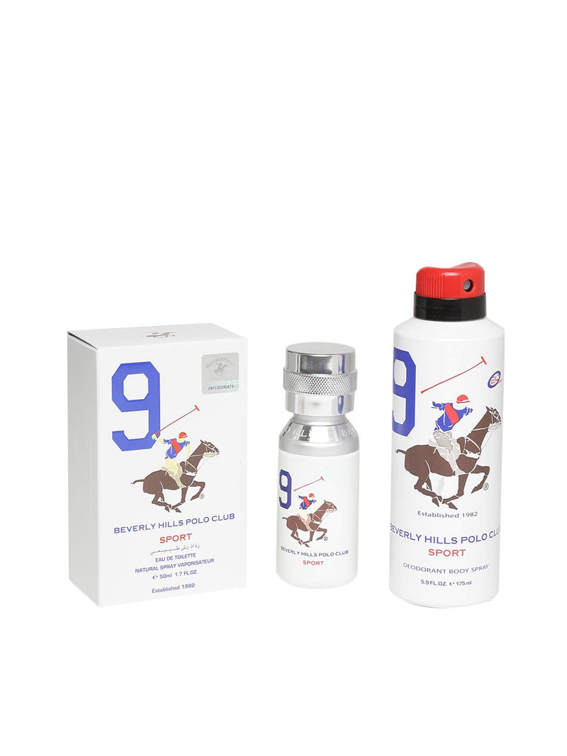 Beverly Hills Polo Club Sport No.9, Gift Set for Men EAU DE TOILETTE 50ml + Sport Deodorant 175ml