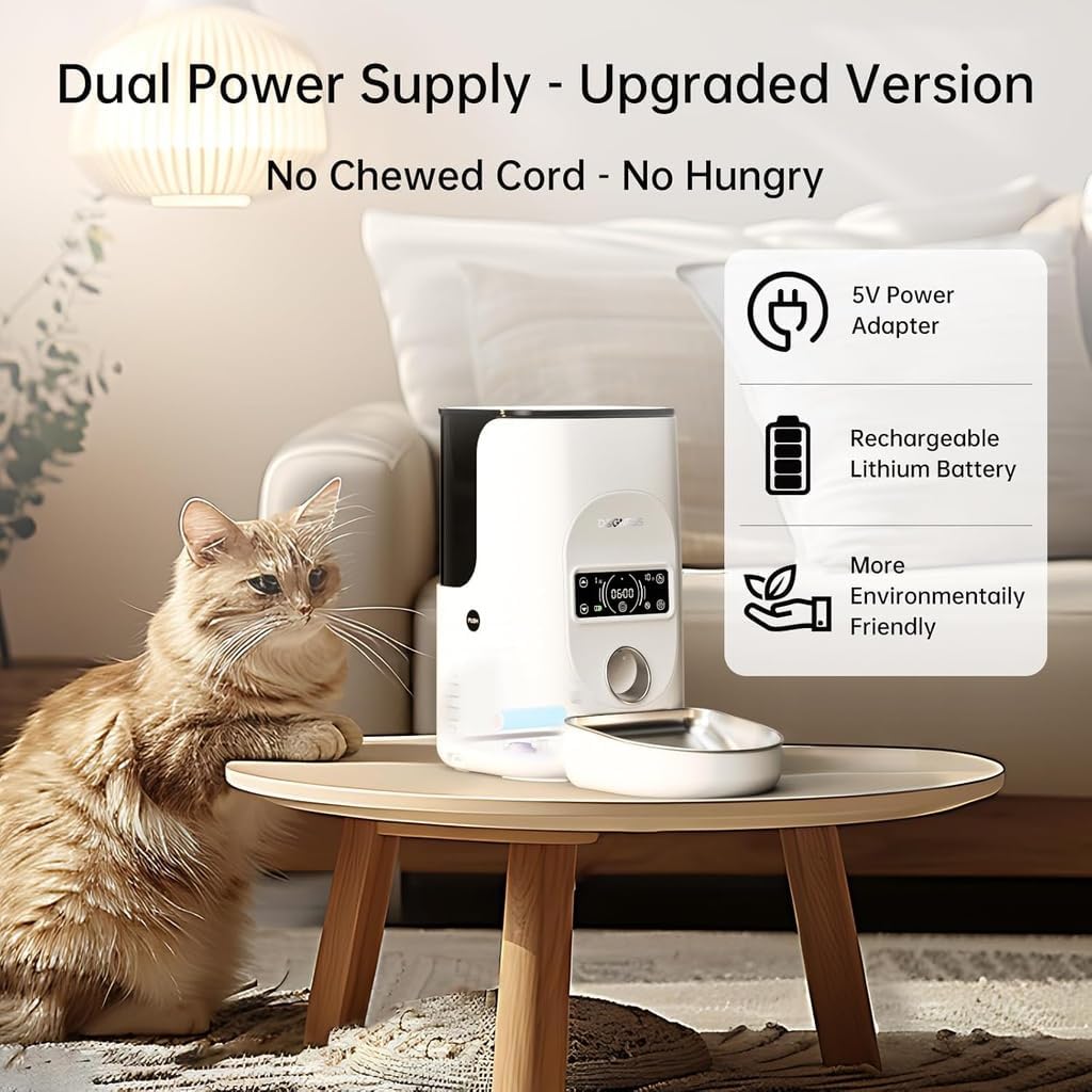 Dogness Rover Automatic Food Feeder For Pets-White – image 5