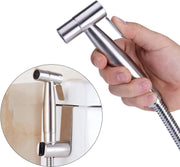 2 Pcs Handheld Bidet Sprayer, Stainless Steel Brushed Nickel Sprayer Toilet Bathroom Shower Head (Style2)